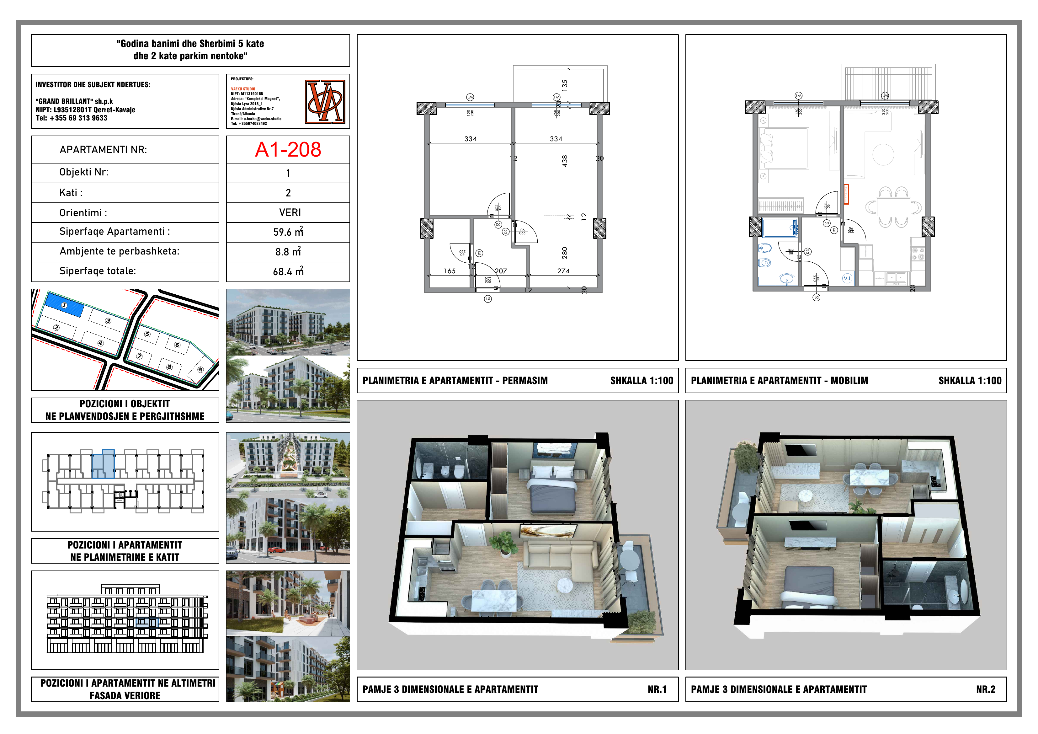 Floor plan for residence PPR-A1-208