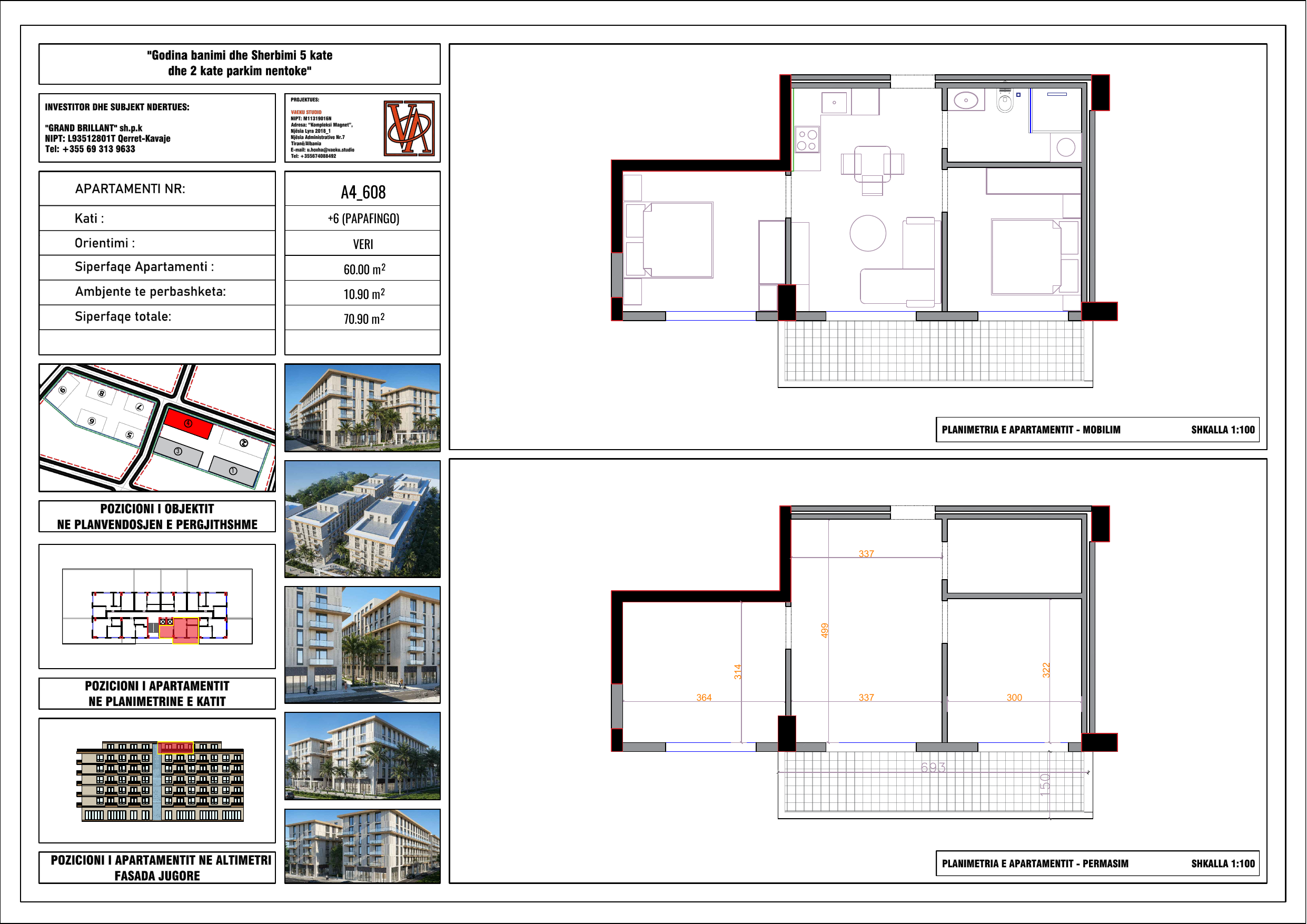 Rzut apartamentu PPR-A4-608
