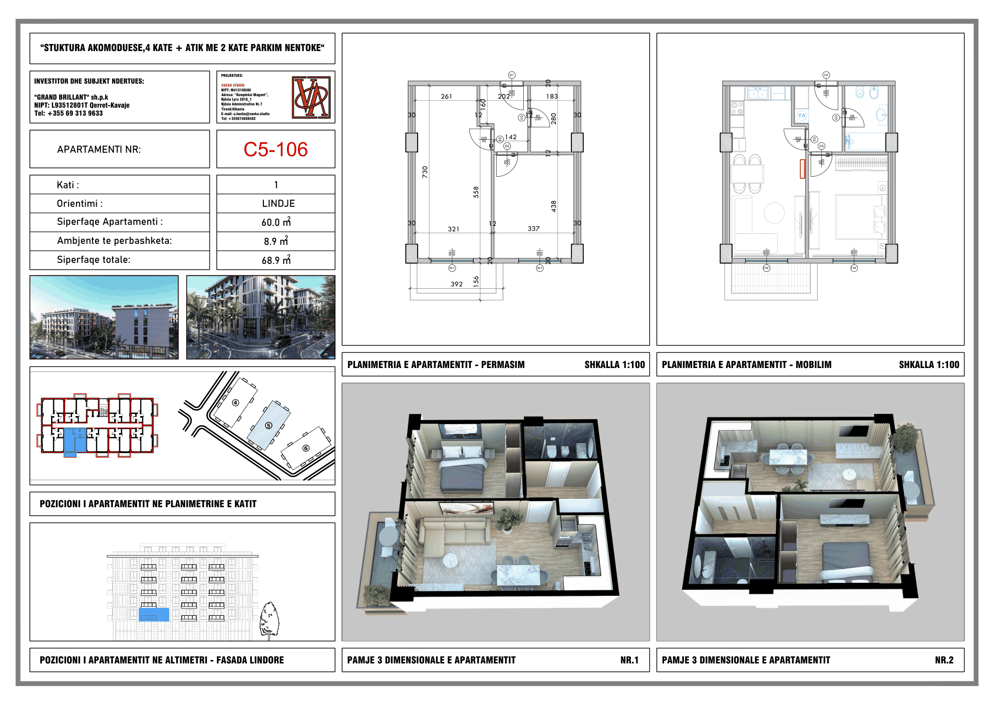 Rzut apartamentu PPR-C5-106