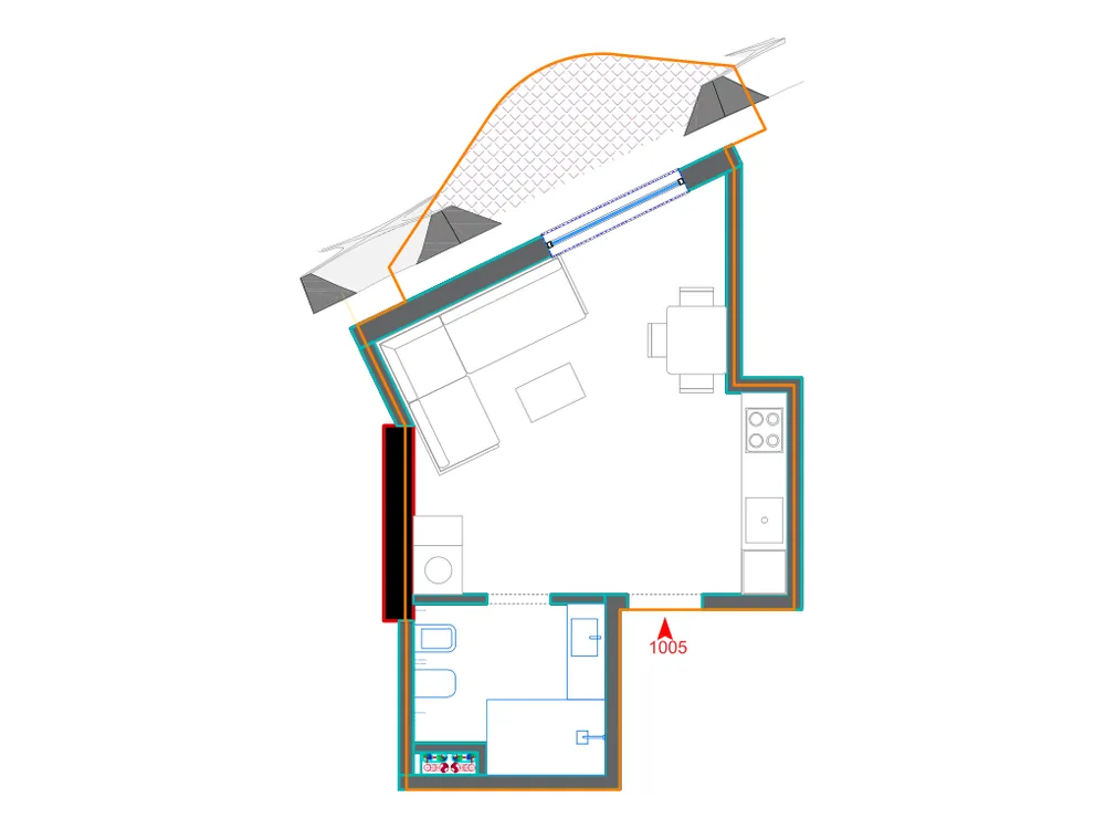 Furnished plan of A1005