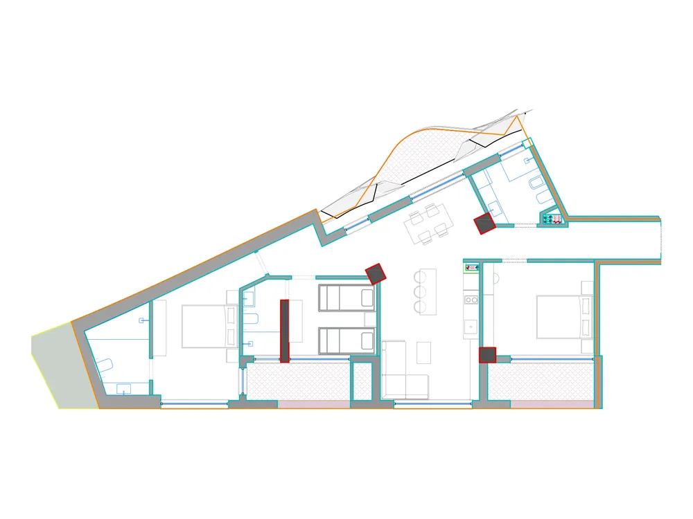 Furnished plan of A105