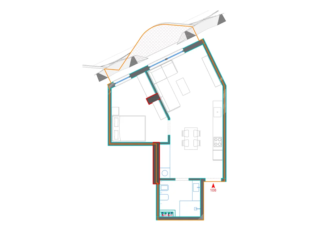 Furnished plan of A108