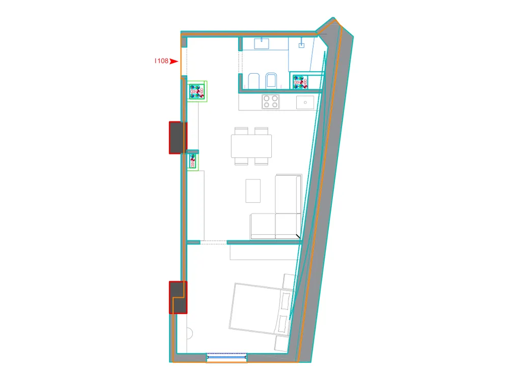 Furnished plan of A1108