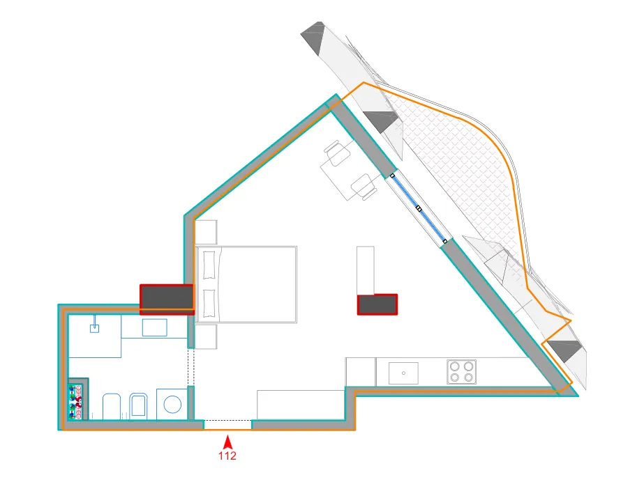 Furnished plan of A112