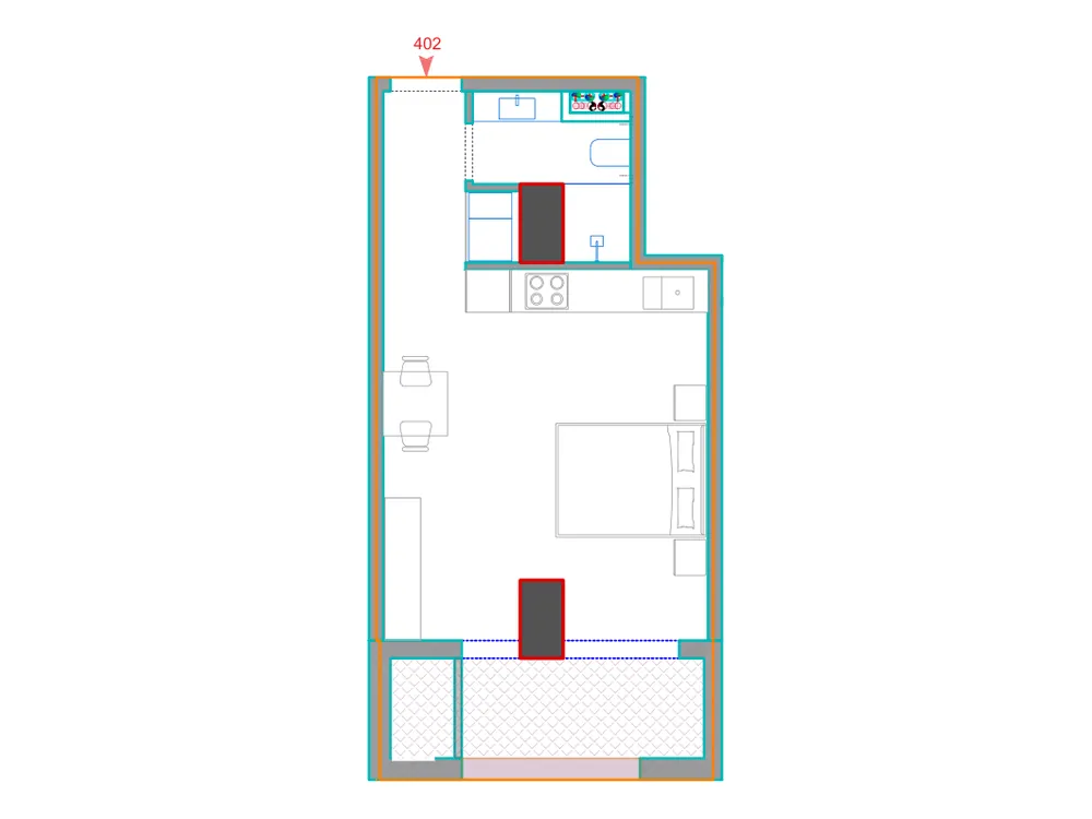 Furnished plan of A402