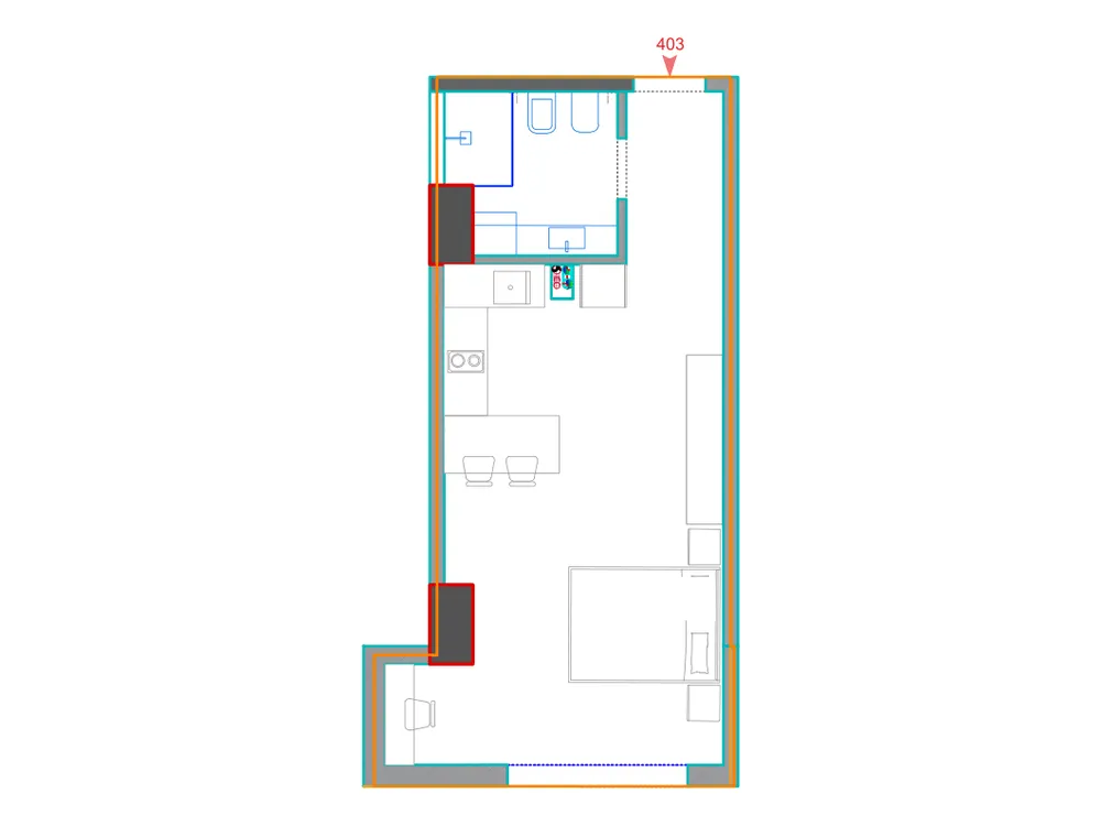 Furnished plan of A403