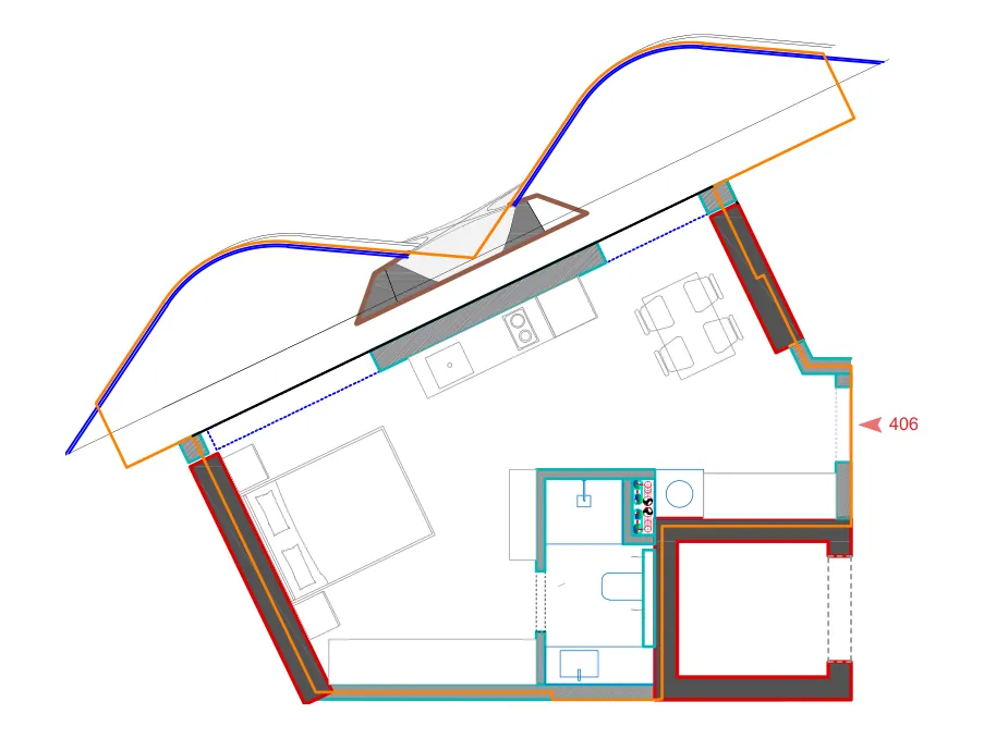 Furnished plan of A406