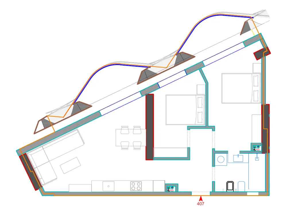 Furnished plan of A407