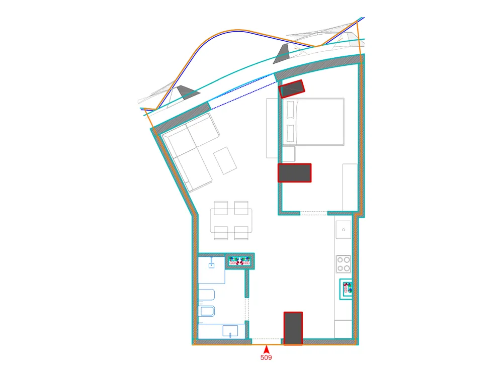 Furnished plan of A509