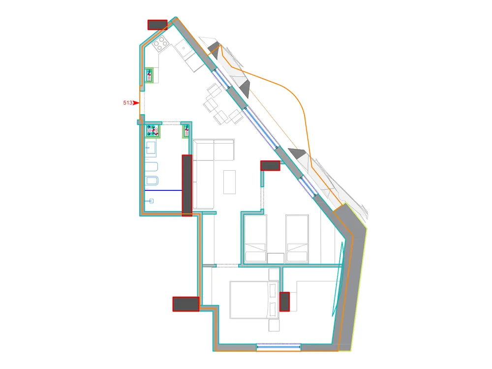 Furnished plan of A513