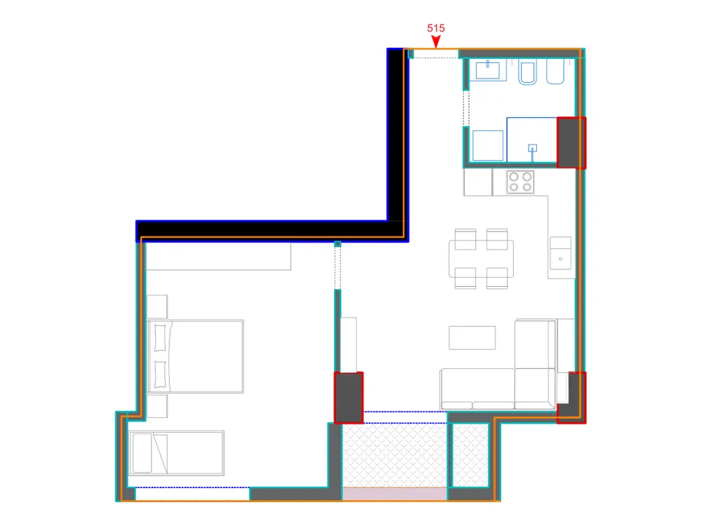 Furnished plan of A515