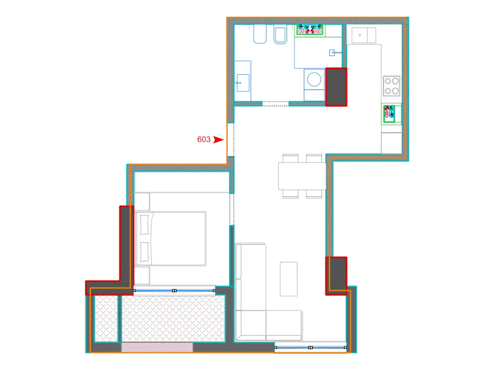 Furnished plan of A603