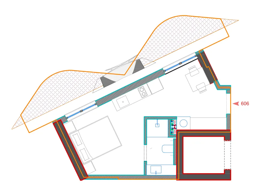 Furnished plan of A606