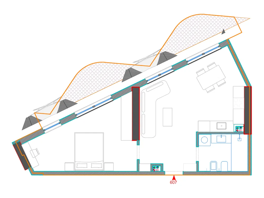 Furnished plan of A607