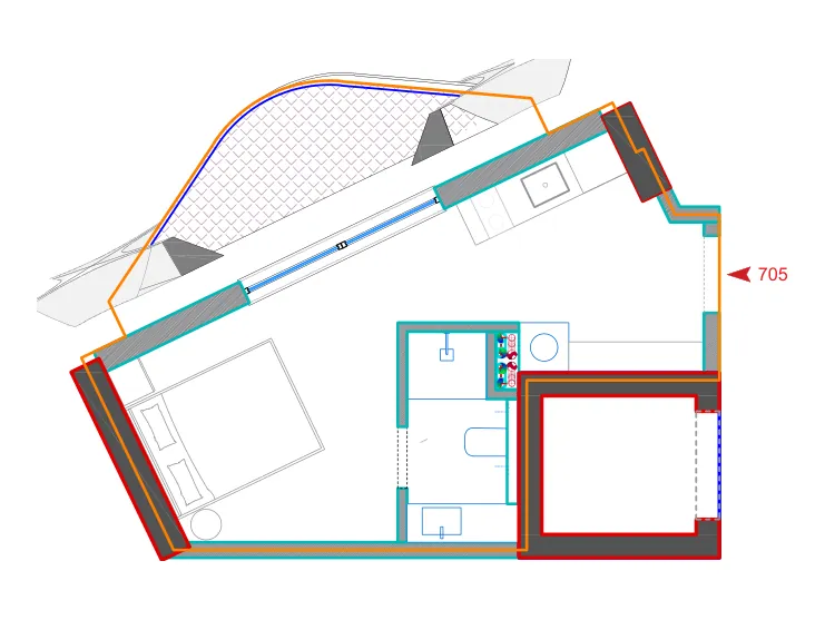 Furnished plan of A705