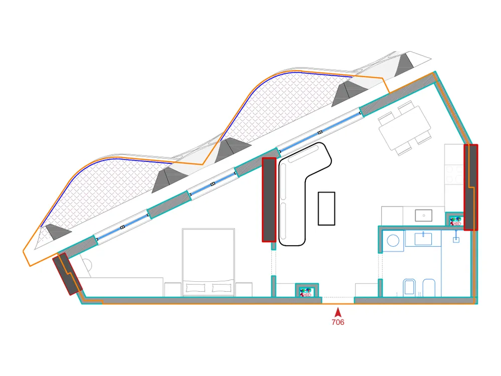 Furnished plan of A706
