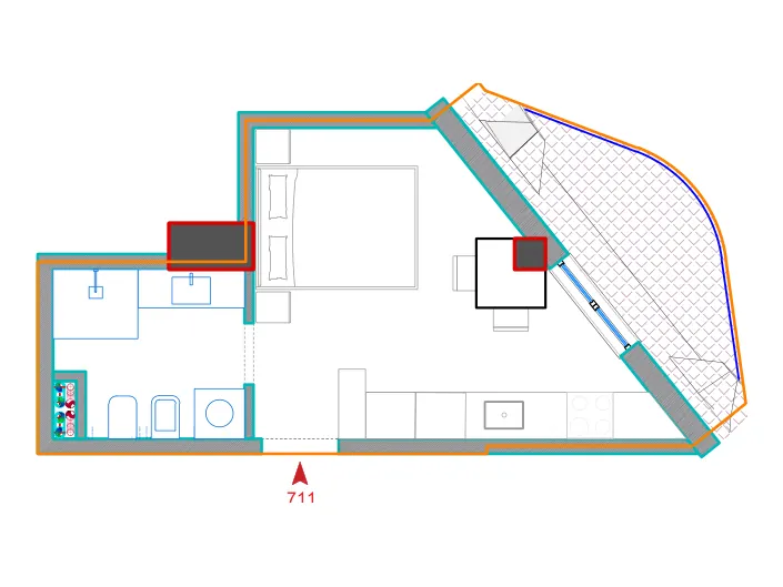 Furnished plan of A711