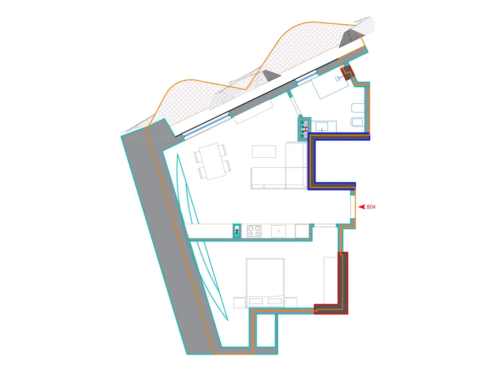 Furnished plan of A804