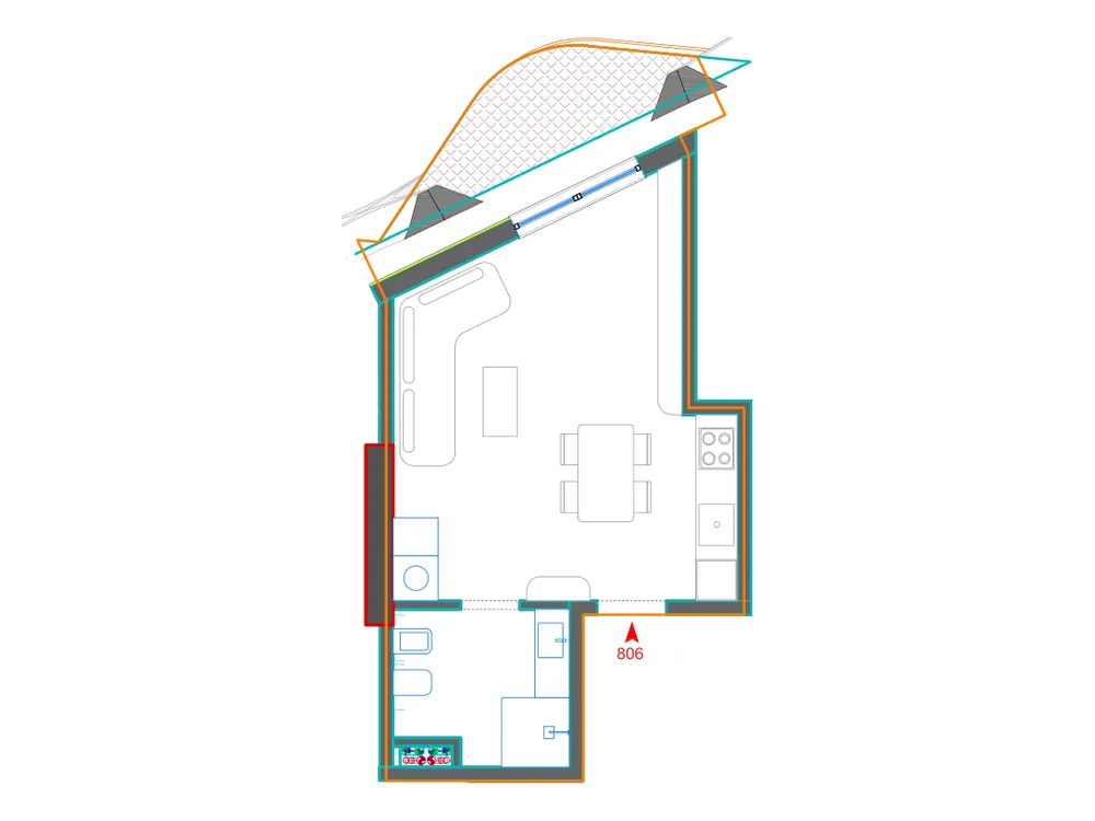 Furnished plan of A806