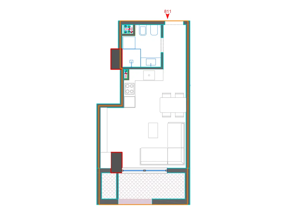 Furnished plan of A811