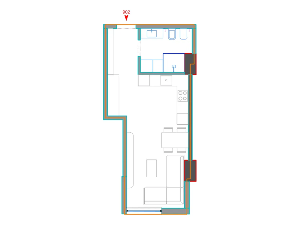 Furnished plan of A902