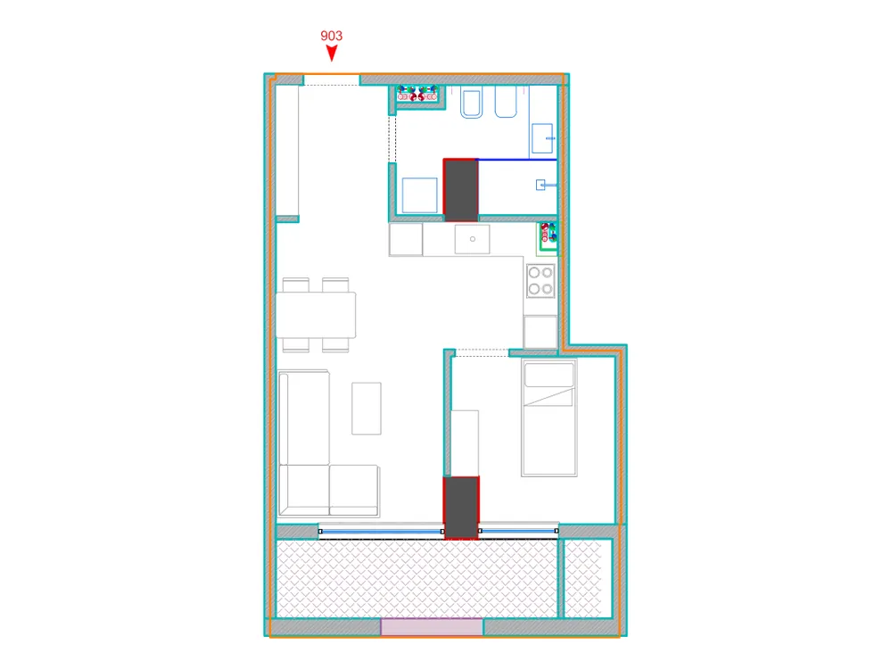 Furnished plan of A903