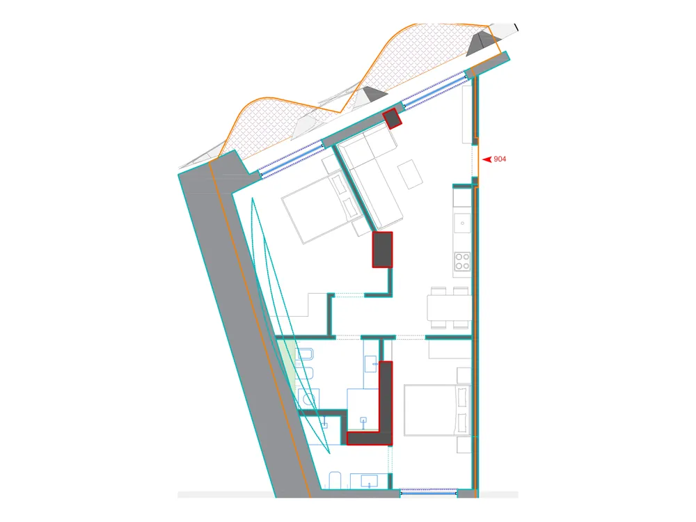 Furnished plan of A904