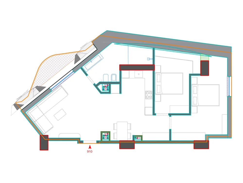 Furnished plan of A910