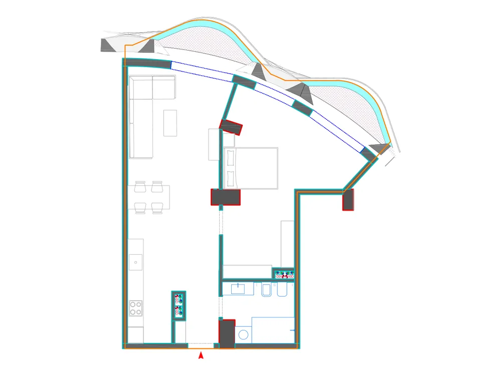 Furnished plan of B211