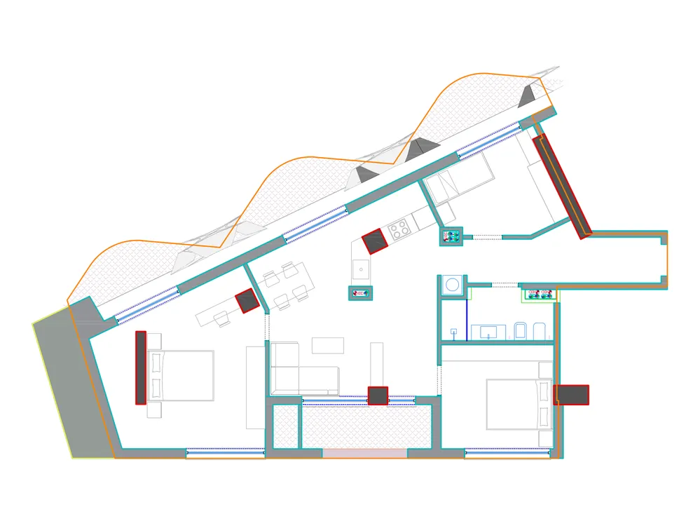 Furnished plan of B305