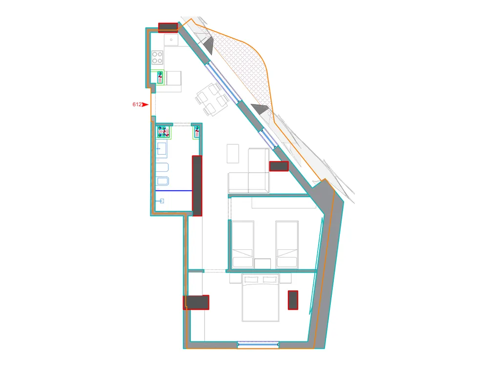 Furnished plan of B612