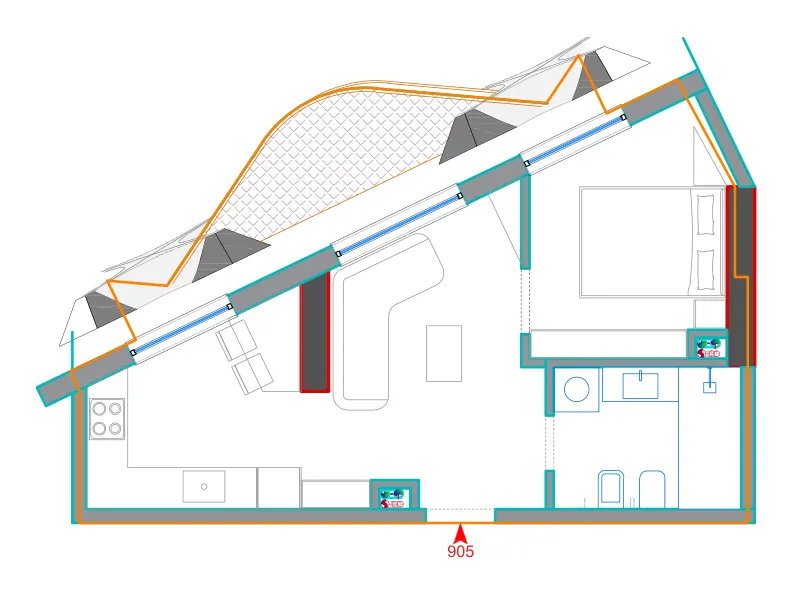 Furnished plan of B905