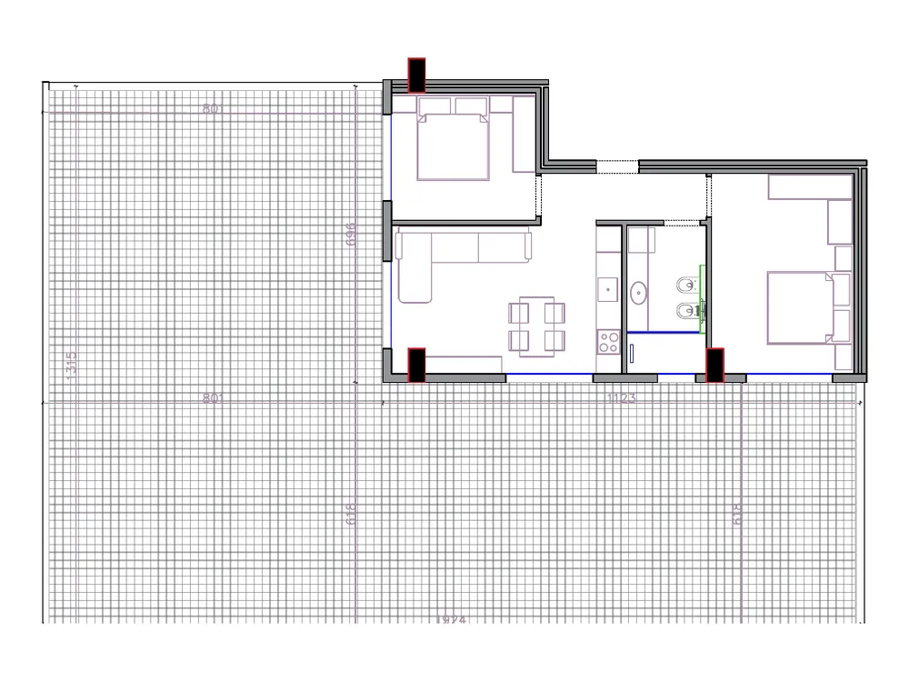 Furnished plan of PPR-A3-603