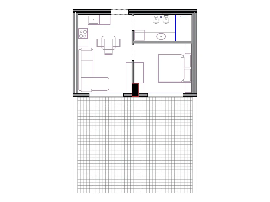 Furnished plan of PPR-A3-604