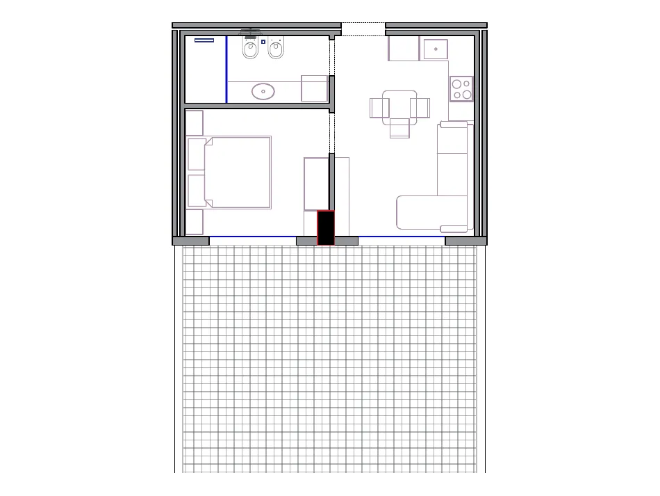 Furnished plan of PPR-A3-605