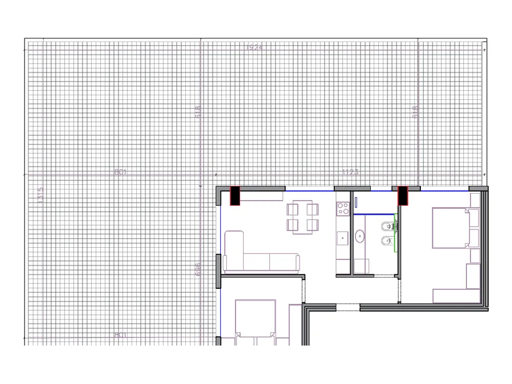 Furnished plan of PPR-A4-603