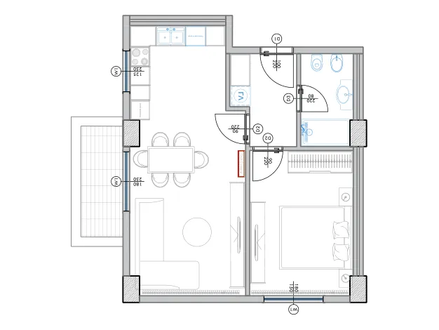 Furnished plan of PPR-C5-507