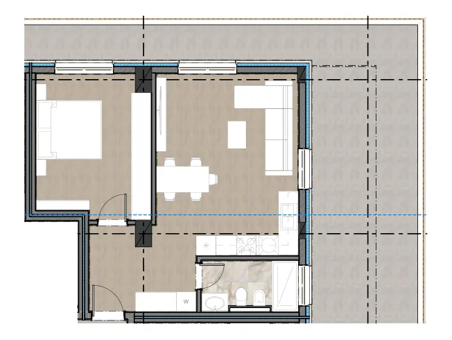 Furnished plan of PPR-C5-602