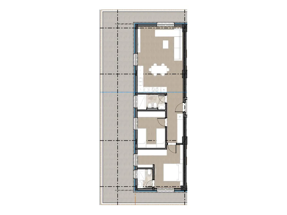 Furnished plan of PPR-C5-607