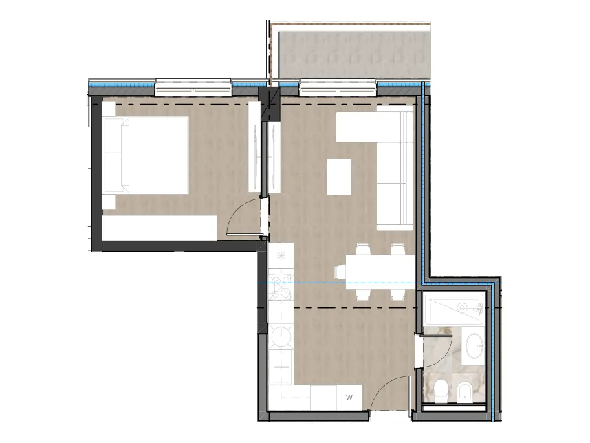 Furnished plan of PPR-C6-601