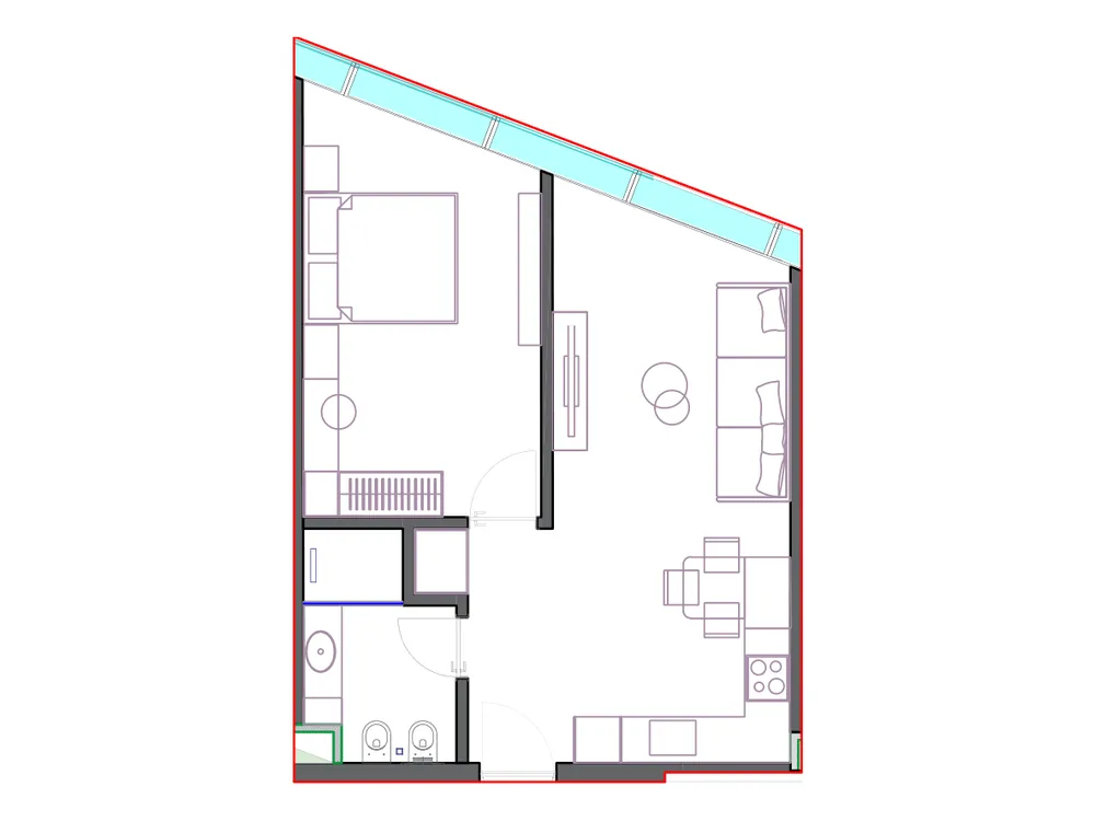 Furnished plan of SST-B2-003