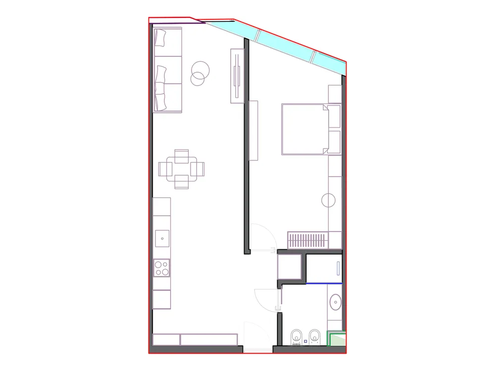 Furnished plan of SST-B2-004