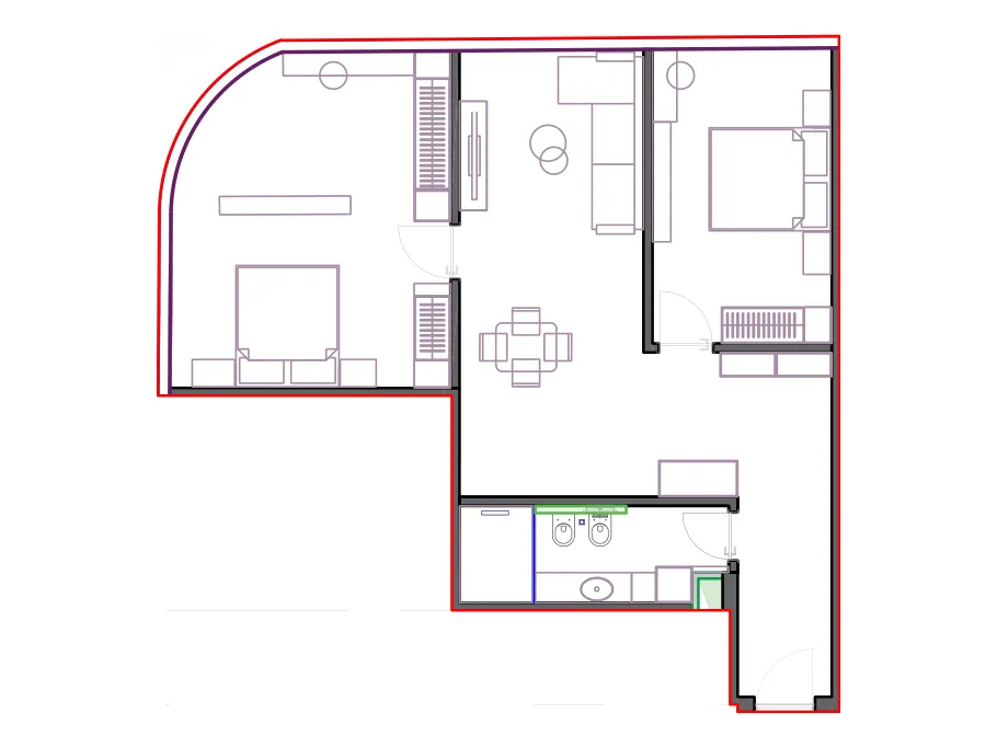 Furnished plan of SST-B2-005