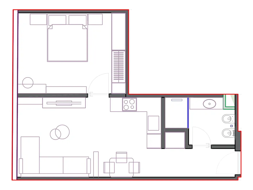 Furnished plan of SST-B2-006