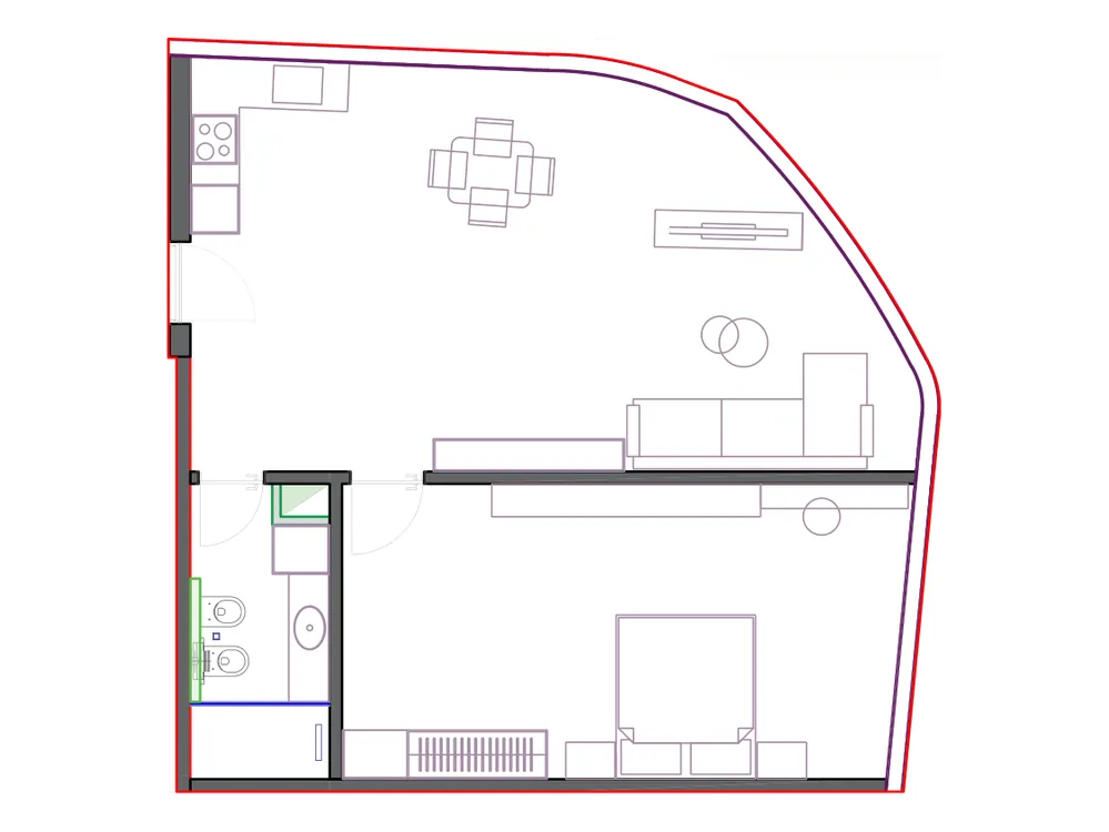 Furnished plan of SST-B2-012