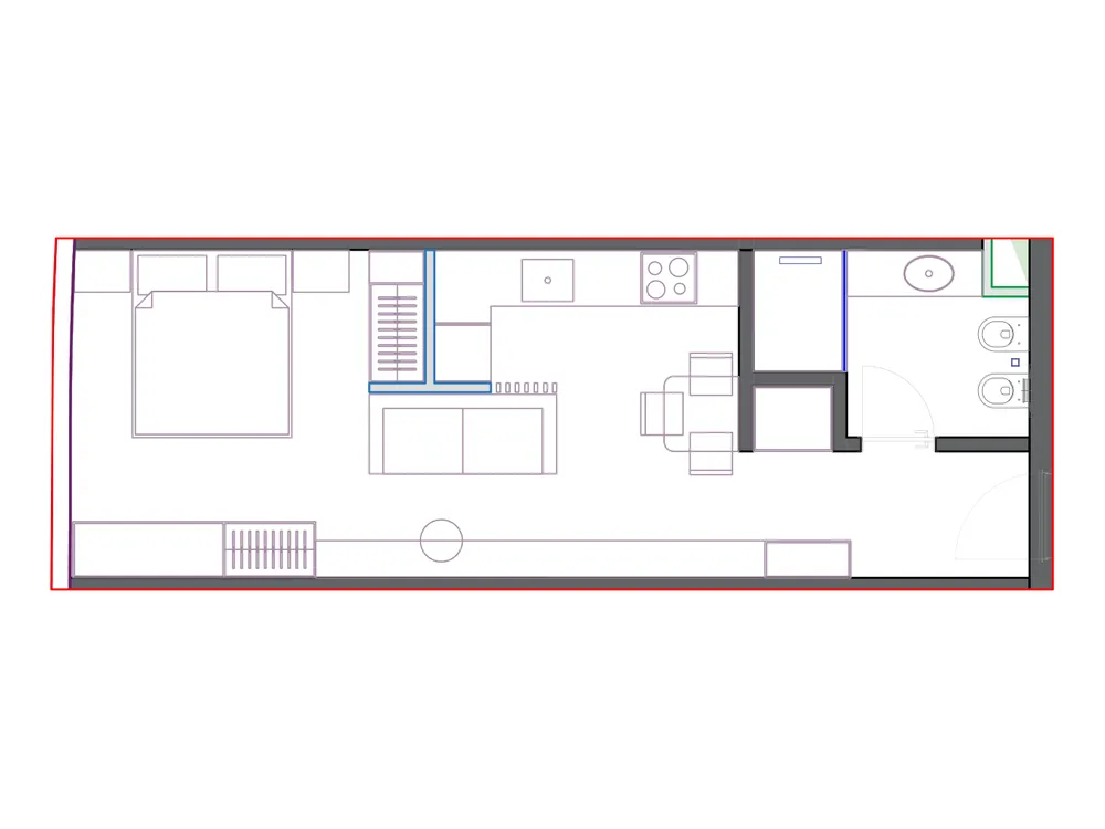 Furnished plan of SST-B2-014
