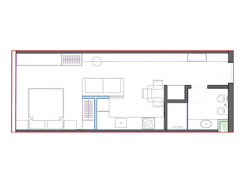 Furnished plan of SST-B2-015