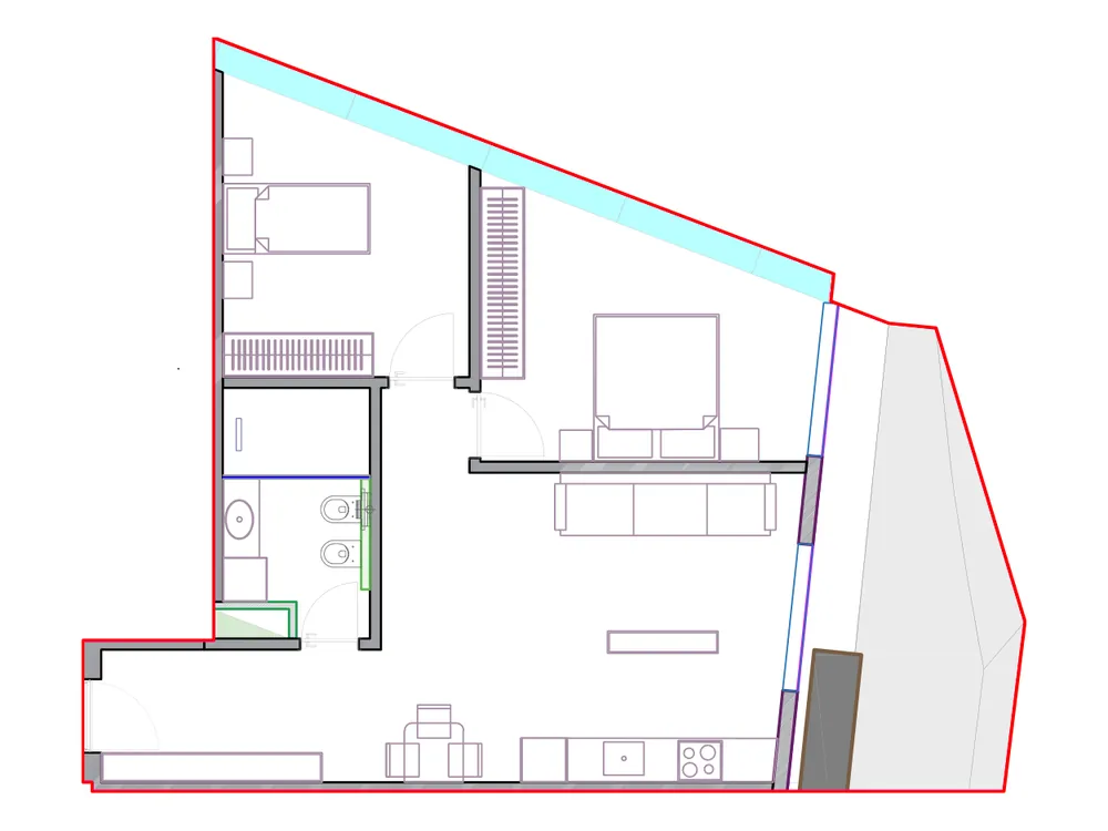 Furnished plan of SST-B2-102