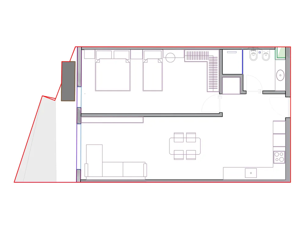 Furnished plan of SST-B2-104