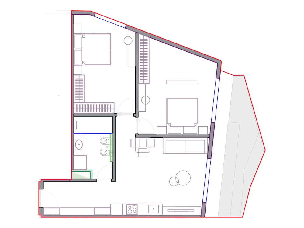 Furnished plan of SST-B2-202
